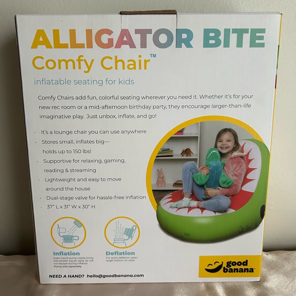 Good Banana Alligator Bite Comfy Chair Brand New - Picture 4 of 8